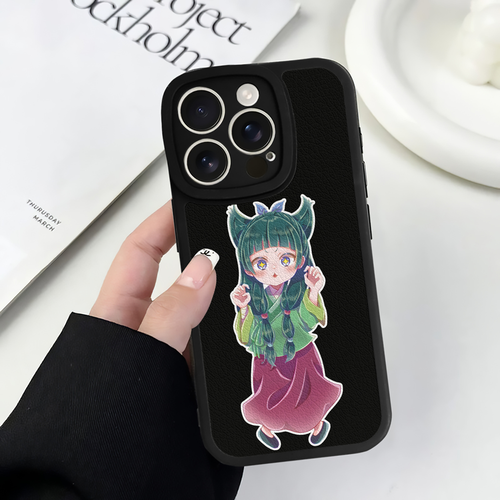 薬屋のひとりごと The Apothecary Diaries 【iPhone 16シリーズ対応】シリコンスマホケース（レザー調） 材質：シリコン